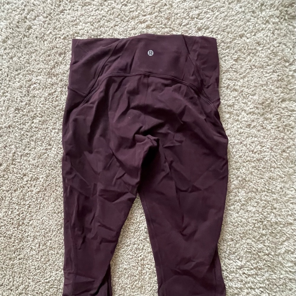 lululemon athletica cropped Purple Leggings